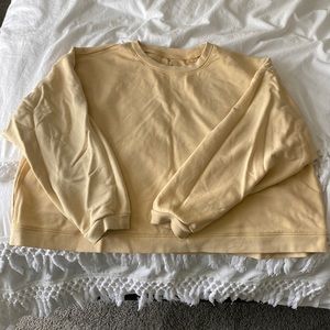 Madewell Cropped crewneck yellow L
